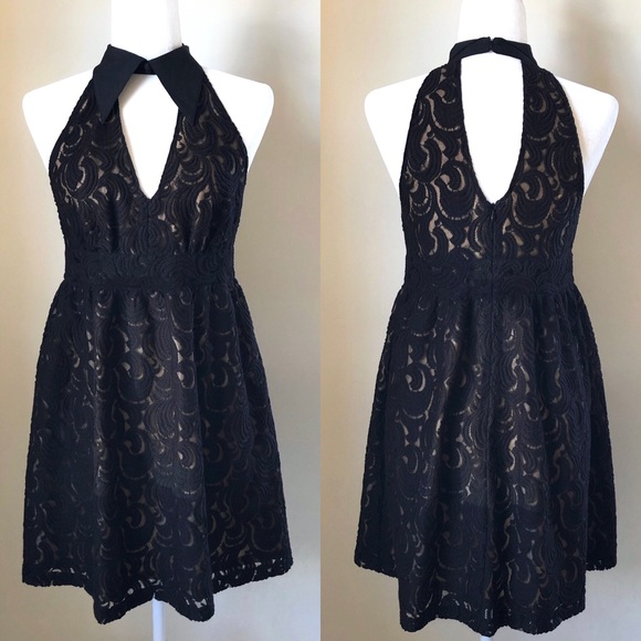 Anna Sui Dresses & Skirts - Anna Sui Target Lace Fit and Flare Halter Dress